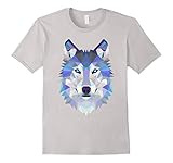 Geometric Wolf Triangular Design T-Shirt