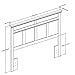 South Shore Versa Headboard, King, Weathered Oak