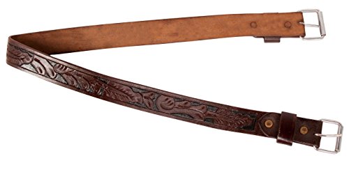 AceRugs Dark Oil Western Hand Carved Horse Saddle Bucking Strap Back Cinch Saddle Girth Rear Cinch Flank Cinch Black Inlay (Horse)