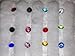 Set of 12 ROUND Crystal 4 mm Birthstones Floating Charms