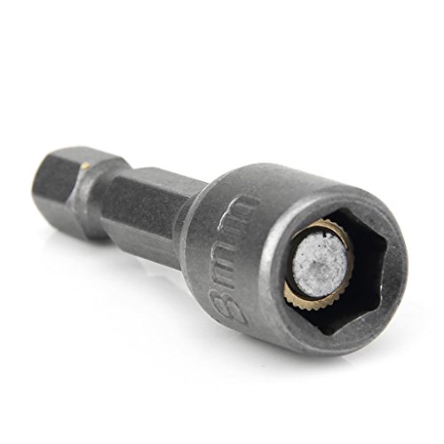 Because0f 10 Pcs Magnetic Nut Driver Set 8mm 5/16" Socket Adapter Hex Drill Bit