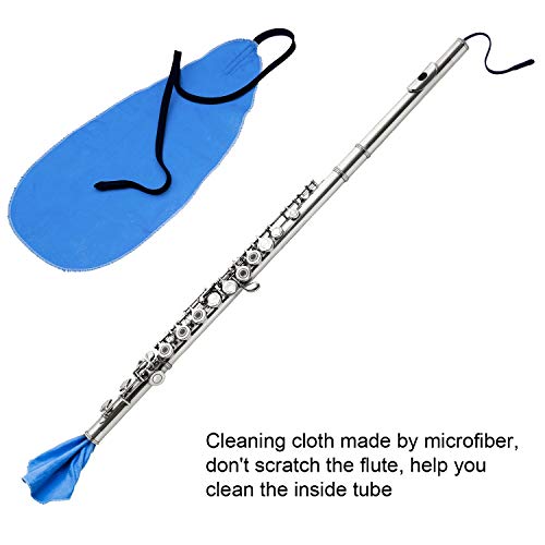 image for Pangda 26 Pieces Flute Cleaning Kit Set with Soft Rubber Flute Key Plu