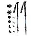 Ohuhu 80% Carbon Fiber Quick Lock Anti Shock Trekking Hiking Poles, 2-Pack