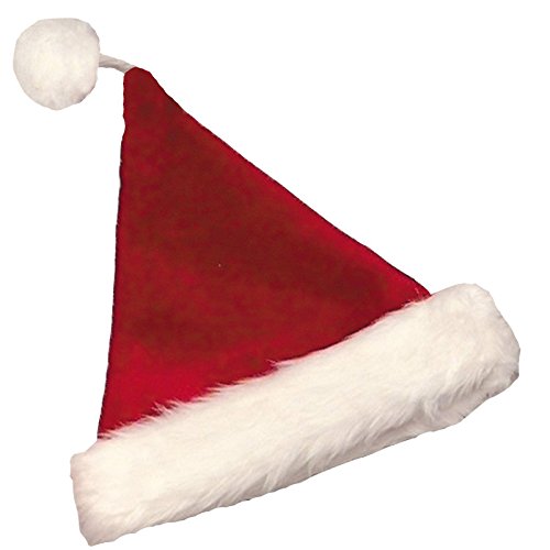 Halco Unisex Adult Velvet Santa Hat Burgundy Red Medium