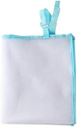 JINBEST Baby Dirty Clothes Bag,Hanging Baby Diaper Nappy Storage Organizer Crib Hanging Bag Nursery Closet Cribs Bed Accessories (Blue)