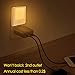 JOKBEN Plug-in Motion Sensor Night Light Adjustable Brightness LED Nightlight for Kitchen, Hallway, Stairway, Bathroom, Bedroom, 2-Pack Warm White