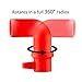 Silicone Steam Release Diverter Accessory, Compatible with Instant Pot Duo/Duo Plus/and Ultra Models [NOT for Lux Model], 360° Rotating Design to Redirect Steam Away From Cabinets, Walls, Etc. (Red)