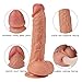 Realistic Dildo Vibrator- 10 Powerful Vibrating Dildo Sex Toy Vibrator for Vaginal G Spot & Anal Play with Suction Cup and Remote Control Adult Toys for Couples and Women (8.07 inch)