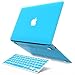 iBenzer Macbook Air 13 Inch Case, Soft Touch Hard Case Shell Cover with Keyboard Cover for Apple MacBook Air 13 A1369 1466 NO Touch ID, Sky Blue MMA13SBL+1