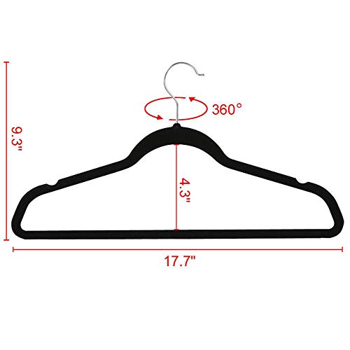 1 Yaheetech+Non+Slip+Velvet+Hangers