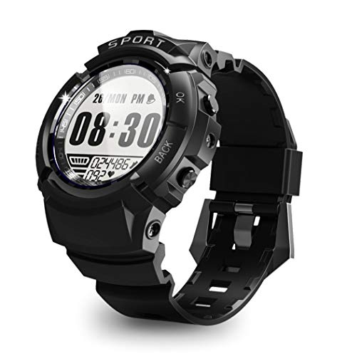 Men IP68 Waterproof Smartwatch, S816 Heart Rate Monitor Blood Pressure Sleep Monitoring Bluetooth Wristband Fitness Tracker Smart Watch Sport Bracelet for Android iOS - Chartsea (Black)