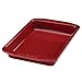Paula Deen Speckle Nonstick Bakeware Set with Baking Pan, Cake Pans and Cookie Sheet / Baking Sheet - 4 Piece, Red Speckle
