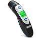 [New 2019 Model] iProven Thermometer for Fever - Forehead and Ear Thermometer - with Fever Alarm - Pouch and Batteries Included - Thermometer DMT-489Black