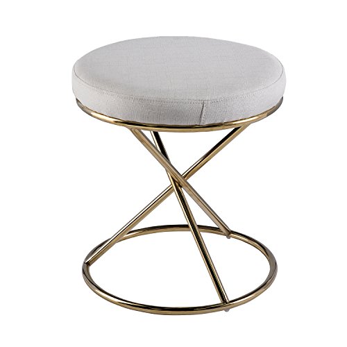 Furniture HotSpot â€“ Vanity Ottoman/Gold Stool