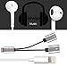 iPhone 7 Accessory Lightning to 3.5mm Headphone Jack Adapter, Connector to 3.5mm AUX Female Audio Jack Earphone Extender Jack Stereo for iPhone 7 / 7 Plus.Support iOS 10.3 or Later(Braid-Silvery)