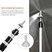 Anyoo Adjustable-Height Singular Tent Pole 7.5Ft Big Foot Telescoping Aluminum Twist Lock Tent Pole Strong Durable Lightweight Perfect for Camping Hiking Backpacking Shelters