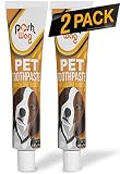 Poshwag 2 Pack Doggy Toothpaste [FIGHTS BAD BREATH] Toothpaste for Dog & Cat, High Calorie Booster, Helps Remove Food Debris Designed for Pets [REMOVES PLAQUE] 1.95 oz