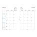 Filofax 2018 A5 Month to View English Refill, Monthly, Jan 2018- Dec 2018, 8.25 x 5.75 inches (C68510-18)