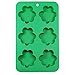 St. Patrick's Day Shamrock Clover Leaf 6 Cavity Silicone Mold Baking & Party Candy & Cake Making Molds