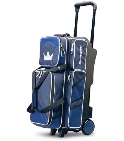 Amazon.com : Brunswick Punisher Triple Roller Bowling Bag (Blue