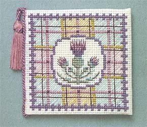 Tartan Thistles Needle Case Cross Stitch Kit