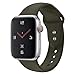 Sport Band Compatible with Apple Watch 38mm 40mm 42mm 44mm,Soft Silicone Strap Replacement Wristbands Compatible with Apple Watch Sport Series 4 Series 3 Series 2 Series 1 Nike+ Sports and Edition