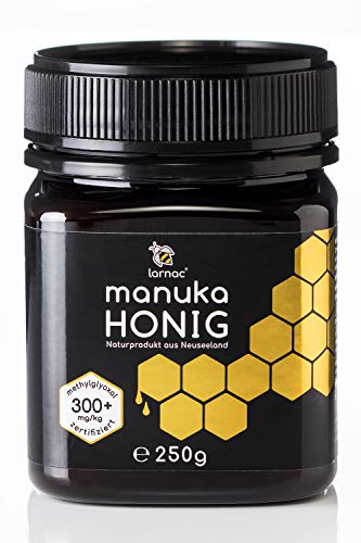 Larnac Manuka Honig 300+ MGO aus Neuseeland, 250g, zertifizierter Methylglyoxalgehalt