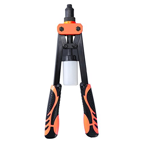 Heavy Duty Rivet Gun-Pop Rivet Gun 13-inch Hand Riveter Riveting Tool for 1/4" 1/8" 3/16" 3/32" 5/32" Rivets Kit