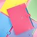 5 Pieces Expanding File Folders with 5 Pockets Plastic Organizer A4 Letter Size Multicolored for School and Office