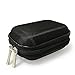 Earphone Case Portable Oxford Bag Holder with Two-Way Zipper for IEM, Earmold, Hearing Protector and Most Earphones