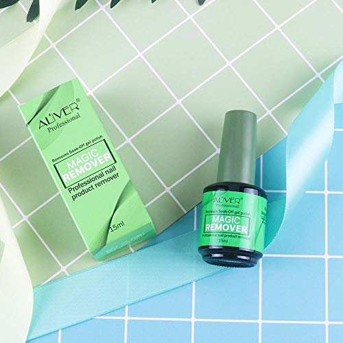 Magic Nail Polish Remover,Professional Removes Soak-Off Gel Polish in 3-5 Minutes,Easily & Quickly,Don't Hurt Your Nails (1 Pack)