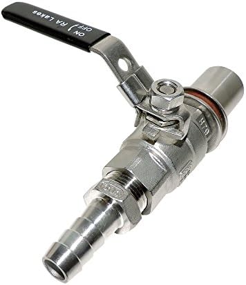 1/2" Stainless Steel Brewing Ball Valve Bulkhead Kit fittings Weldless for Home Pots, Coolers, &amp; Kettles
