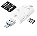 Aisopos 3 in 1 iphone flash drive,U Disk with Lightning Connector Memory Stick Storage Micro SD TF Fast Card Reader for iPhone/ MAC / PC / Android