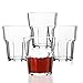 PEMOTech Plastic Drinking Glasses, 4 Pack 9 Oz Clear Acrylic Water Tumblers, Restaurant Quality Plastic Water Cups, Unbreakable Water Glasses for Kids,100% BPA-free,Shatterproof Cups Dishwasher Safe