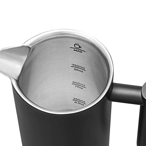 SILBERTHAL Cafetera émbolo acero inoxidable 1 litro | Mantiene el café  Caliente | Cafetera francesa | Cafetera de piston… - La Cafetera