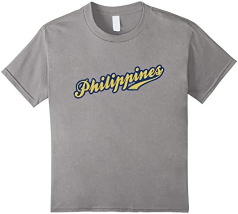 Kids Pinoy Pride Shirt  I  Vintage Philippines T-shirt 10 Slate