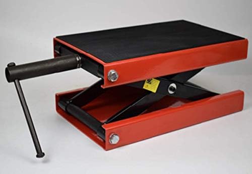 JHLT Wide Deck Motorcycle Center Scissor Lift Jack Repair Hoist Stand Bikes ATVs- Bike Repair Stand 1101 lbs
