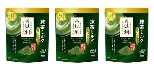 辻利 抹茶ミルク お濃い茶仕立て 150g ×3個