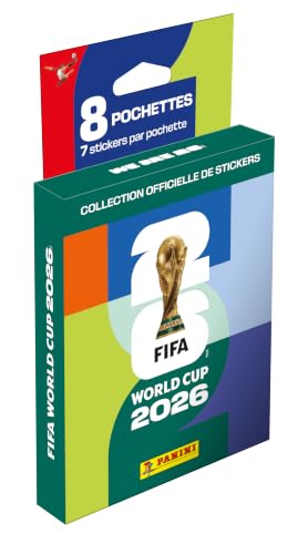Panini - FIFA World Cup 2026 Cromos - Ecoblister 8 Sobres - Incluye 56 Cromos Mundial 2026 - Coleccion Oficial Panini