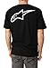 ALPINESTARS Men's Ageless Classic T-Shirt, Black/White, Large