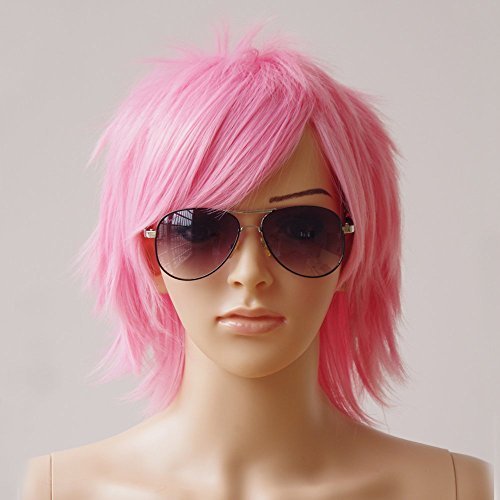 S Noilite Women Men Hinata Cosplay Short Straight Hair Wig Anime