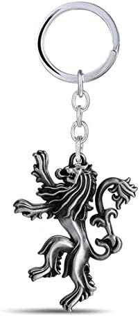 Lannister Metal key Ring Pendant Keychain Pendant Anime Gift Silver