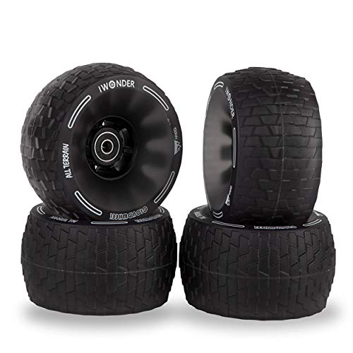 IWONDER Cloud Wheel Electric Skateboard Wheels All Terrain Off Road 120mm 78A Translucent Urethane Patented Damping Foam Core Longboard Wheels - Thumbnail 7