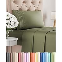 Twin Size 3 Piece Sheet Set - Comfy Breathable & Cooling Bed Sheets Set - Hotel Luxury Bedding for Women, Men, Kids, Teens, Boys & Girls - Deep Pockets, Soft and Wrinkle Free - Oeko-Tex - Sage Green