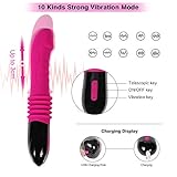 Lumony Women Adult Toys for Powerful Viberate Thrusting Pleasure, 9.84 Inch Medical Silicone Wand with 10 Powerful Vibrations Rechargeable & Waterproof for Adult Women Pleasure Sport, Purple