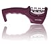 EDGE PERFEXION 3 Stage Knife Sharpener - Left & Right Handed - Professional Quality Sharpening System, for Stainless Steel, Ceramic, Pocket, Garden, Hunting Knives, Diamond Coated, Color Burgundy