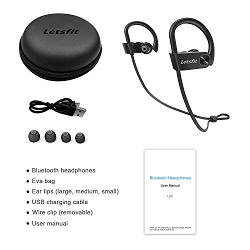 6 Bluetooth+Headphones+Letsfit+Waterproof+Cancelling