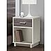 Ameriwood Home Colebrook Nightstand, Vintage White/Rustic