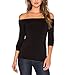 Womens Off The Shoulder Long Sleeve Slim Fit Sexy Blouse Tops Shirt for Clubbing