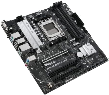 Prime B650M-A II-CSM Micro-ATX Motherboard Comercial, DDR5 6400+(OC), suporte PCIe 5.0 M.2, Realtek 2.5Gb LAN, DisplayPort, VGA, HDMI®, USB 3.2 Gen 2, USB 3.2 Gen 1 Type-C Portas® e BIOS